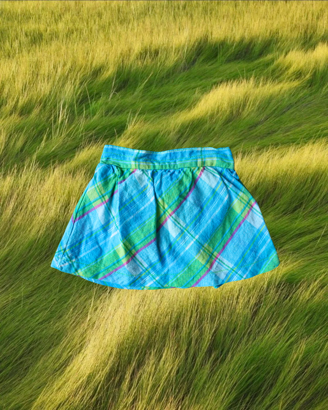 plaid skort