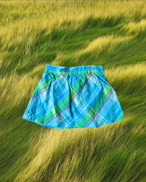 plaid skort