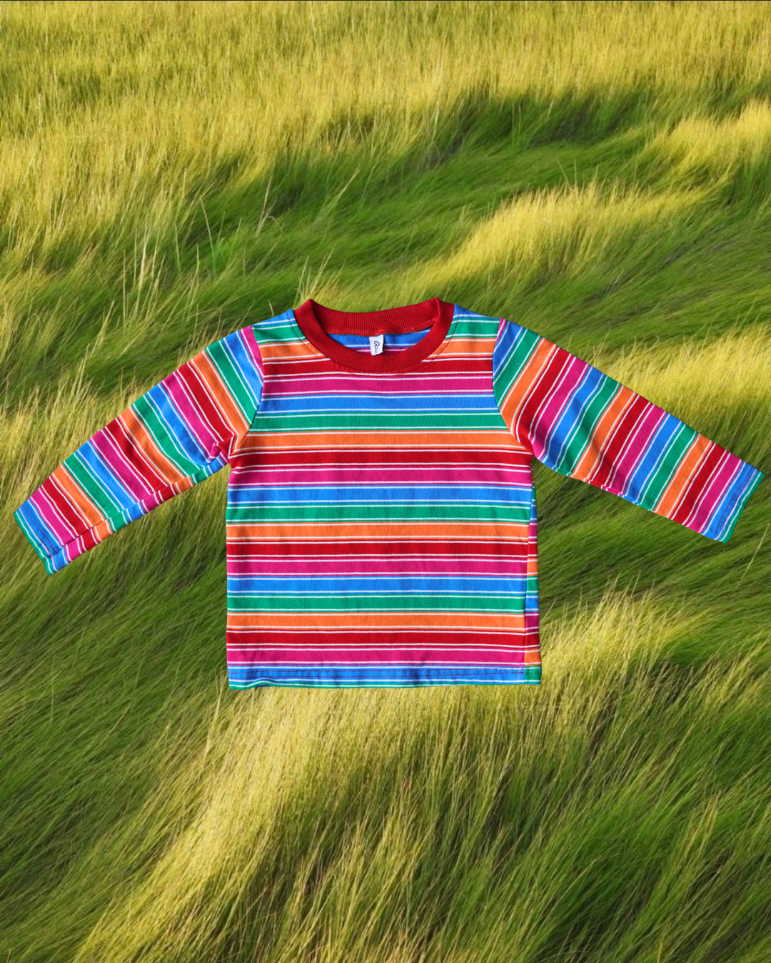 rainbow striped tee