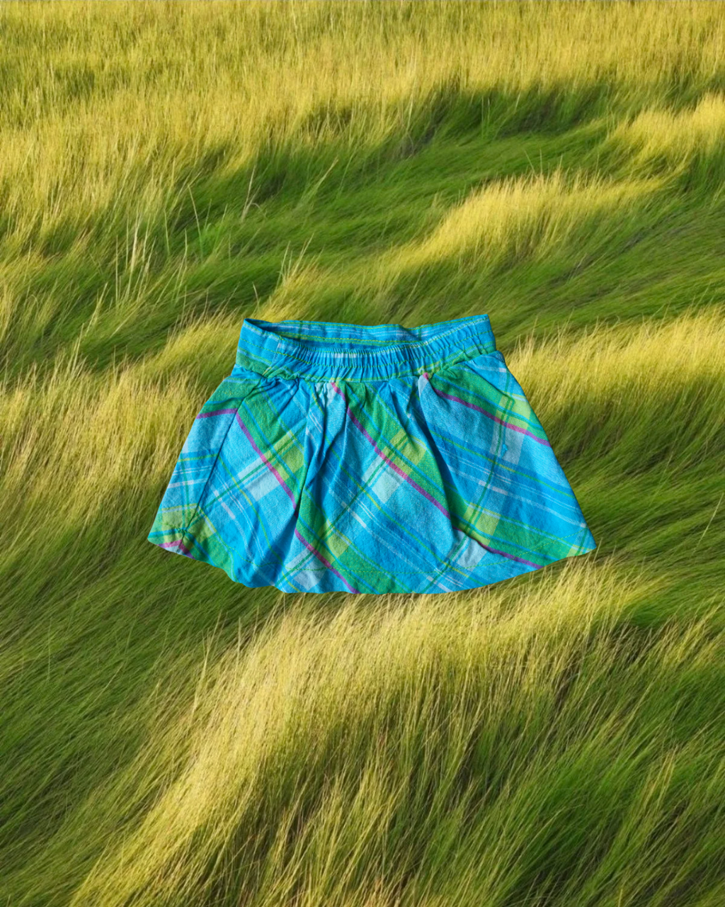plaid skort